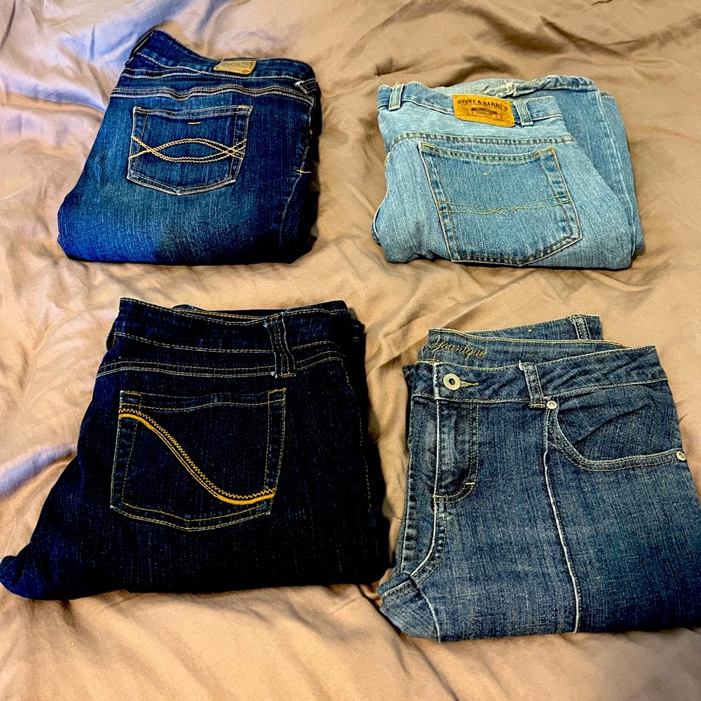 Size 11-13 denim blue jeans